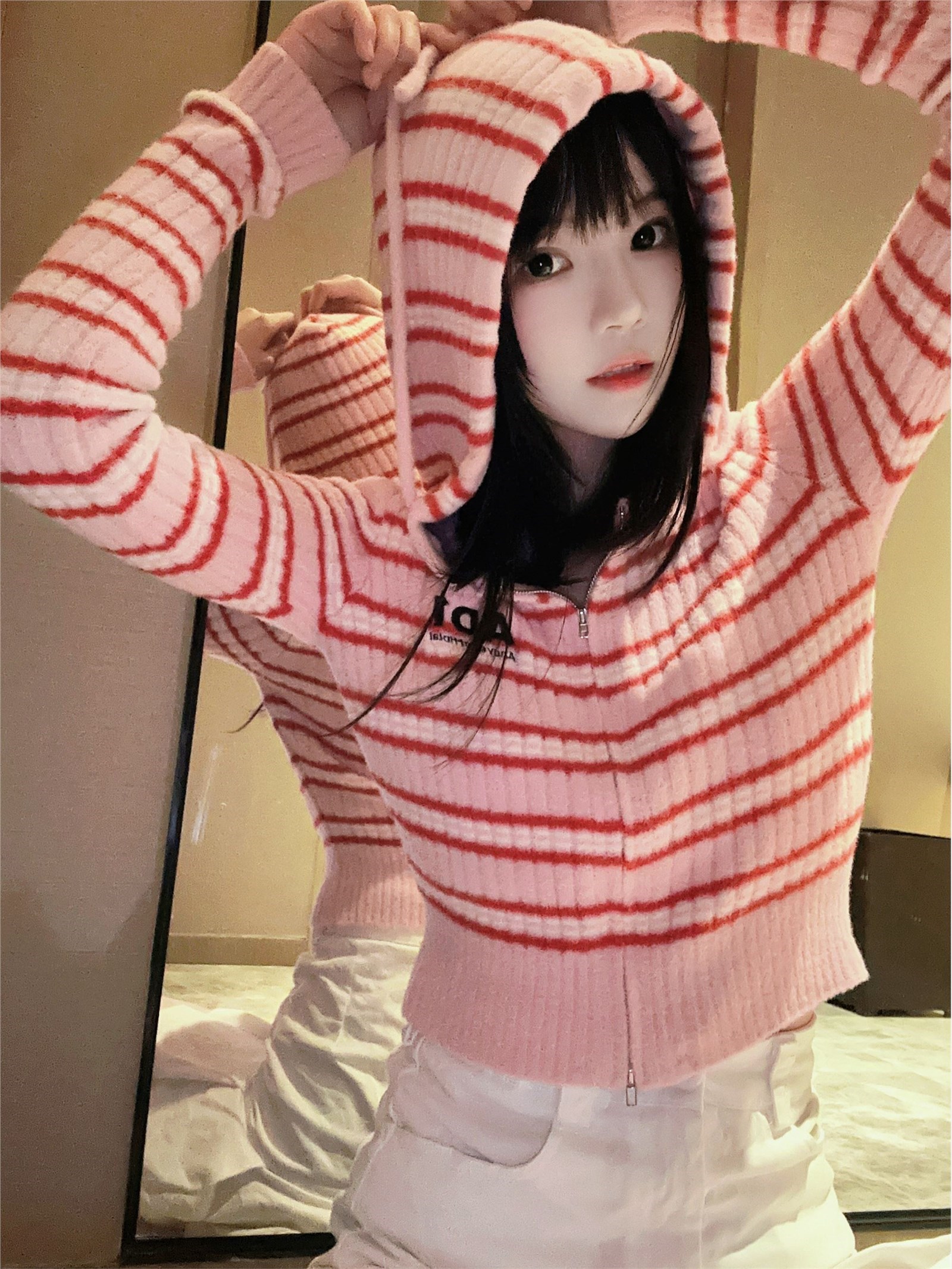 桜 Peach Meow - NO.171 Striped Sweater(17)